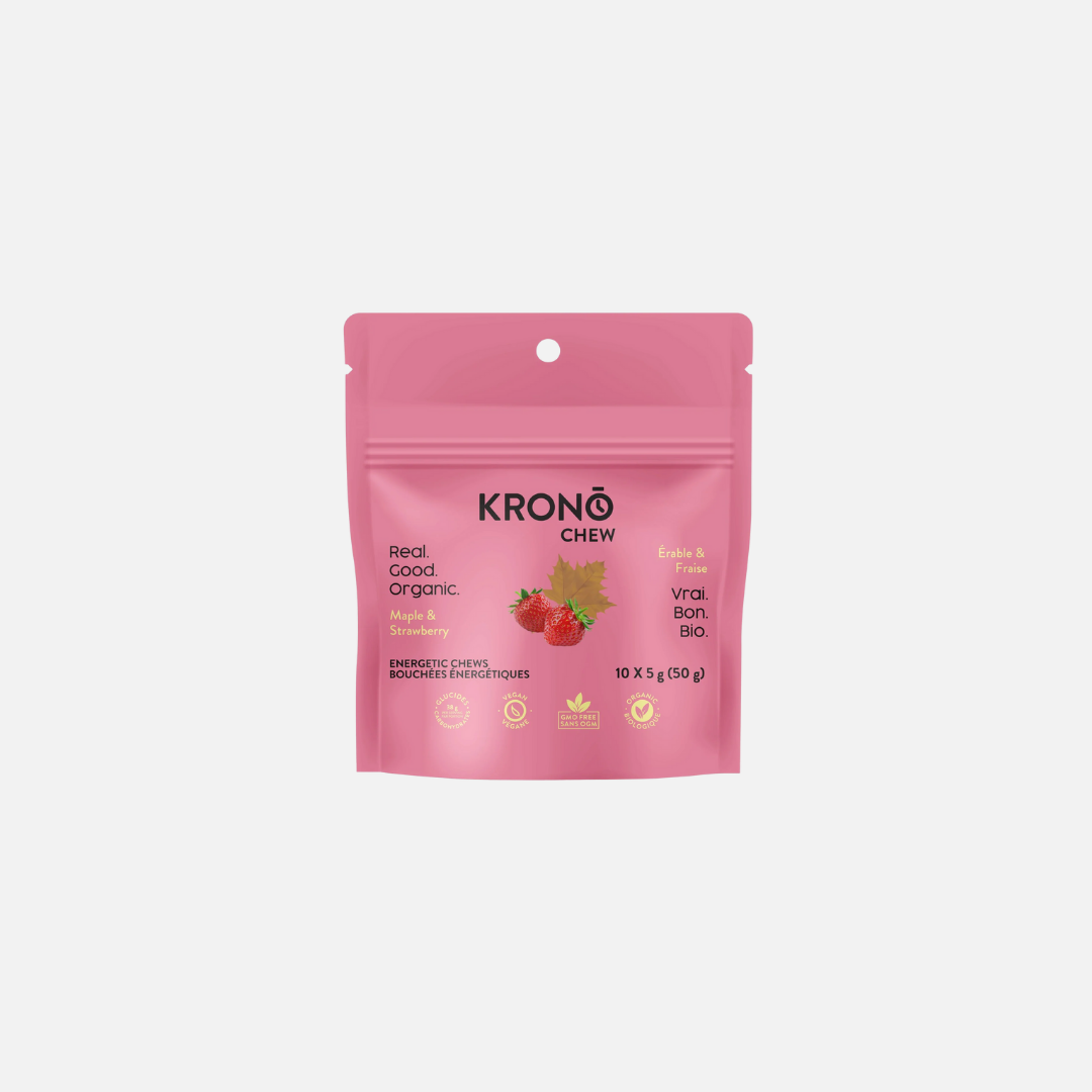 KRONO NUTRITION Bouchées Énergétiques Chew - Érable et Fraise