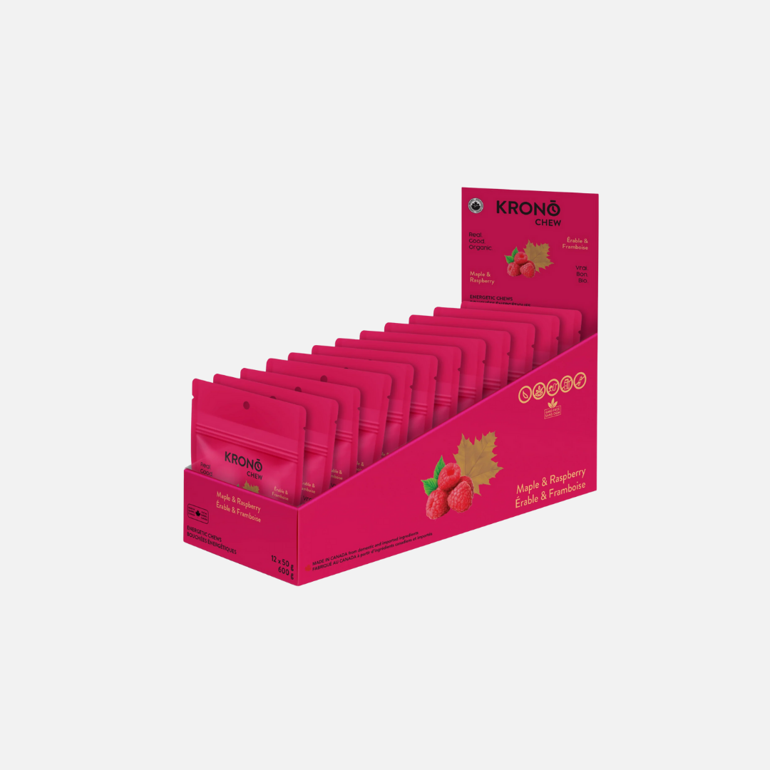 KRONO NUTRITION Bouchées Énergétiques Chew - Érable et Framboise
