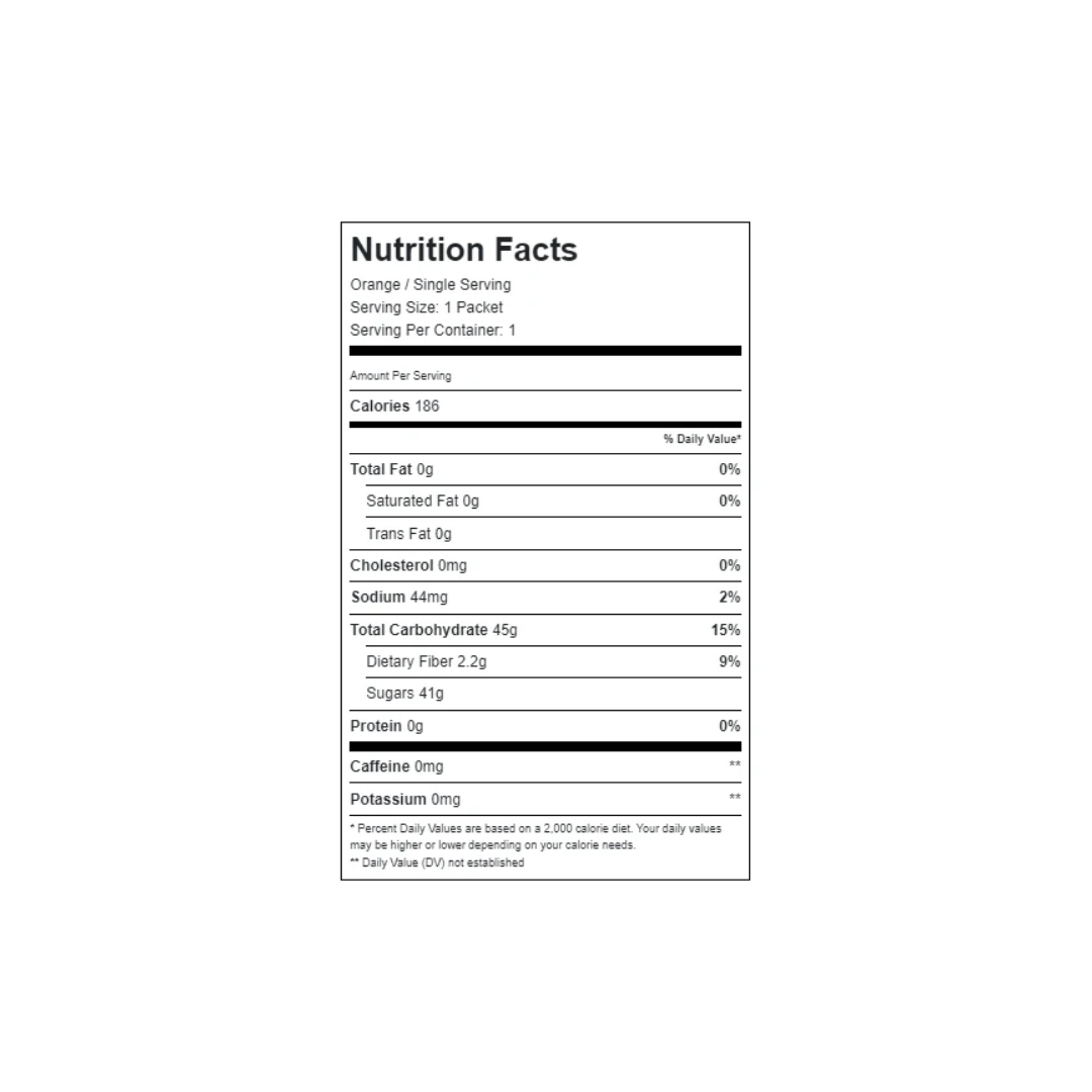 Informations nutritionnelles
