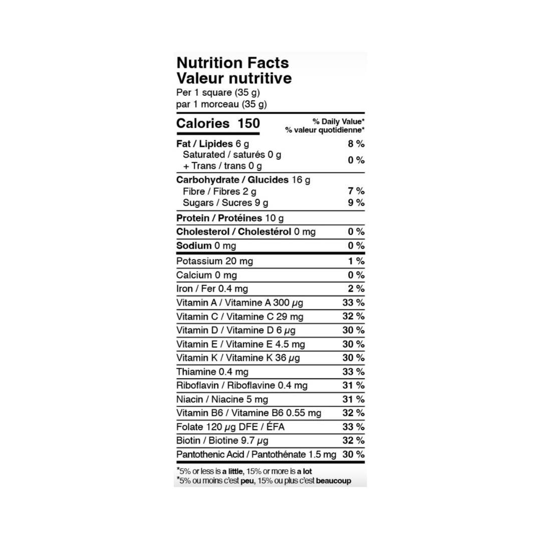 Informations nutritionnelles