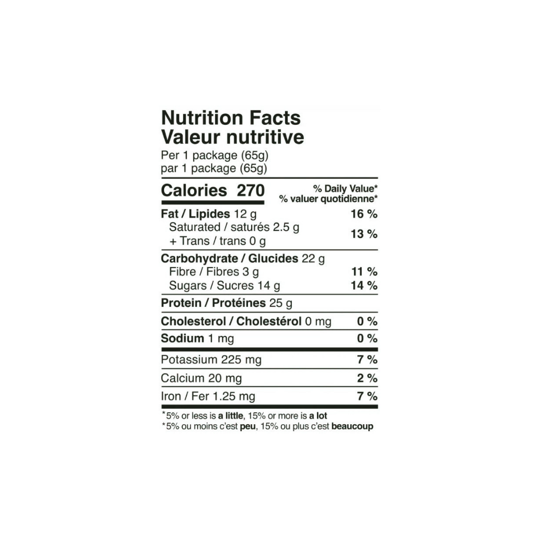 Informations nutritionnelles