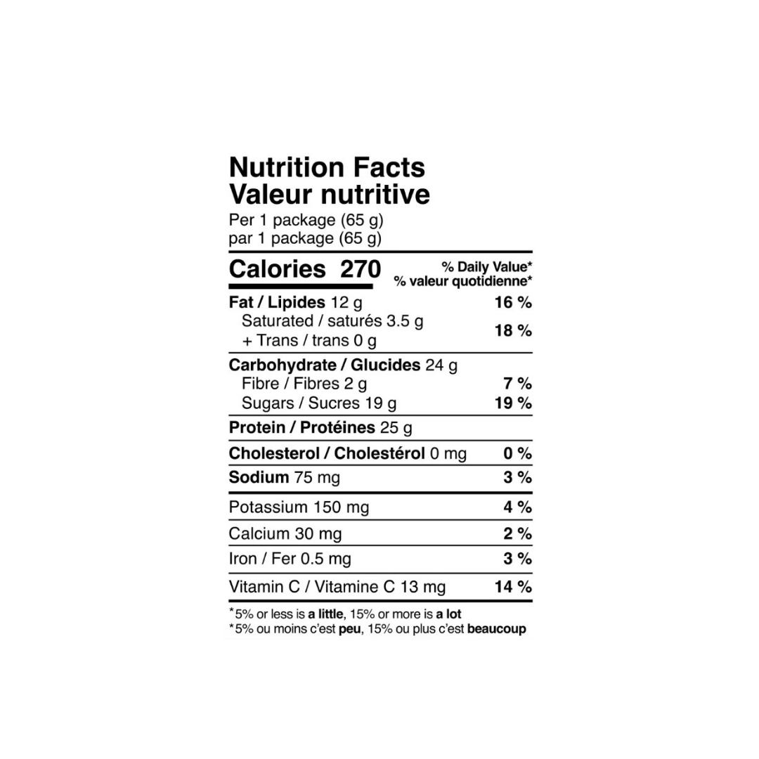 Informations nutritionnelles