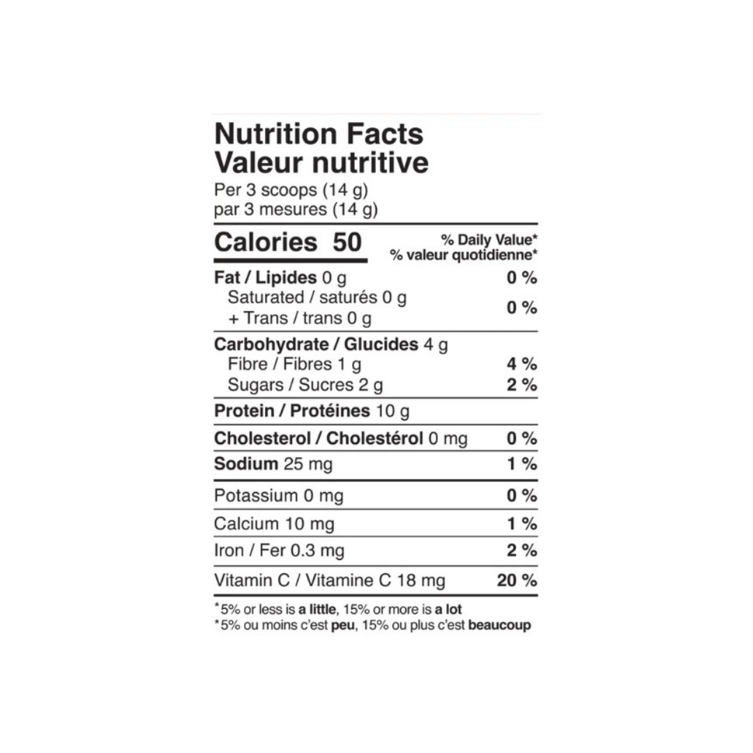 Informations nutritionnelles