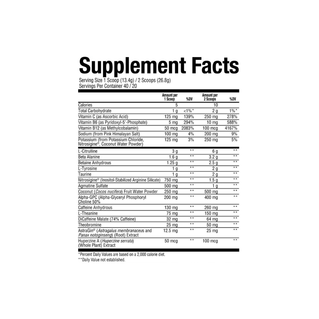Informations nutritionnelles
