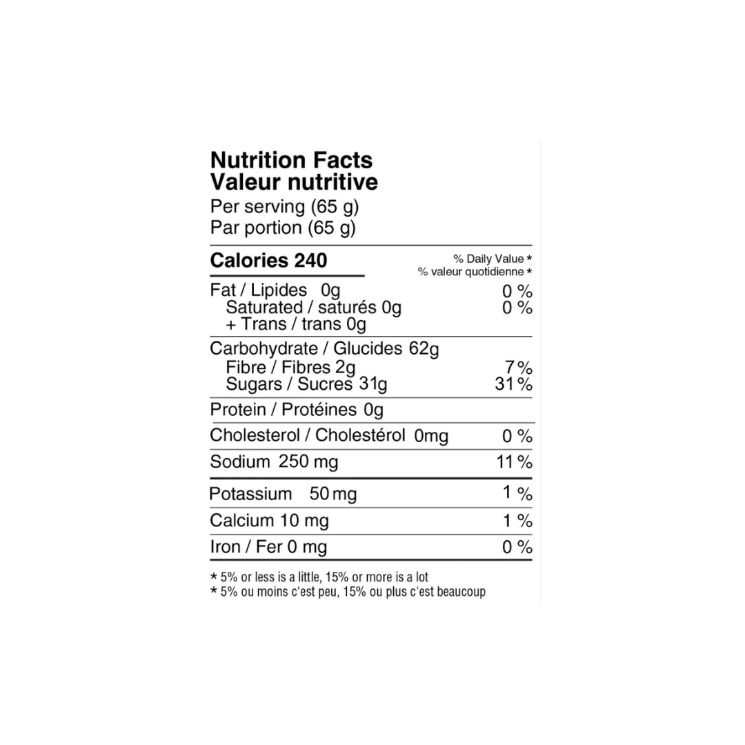 Informations nutritionnelles