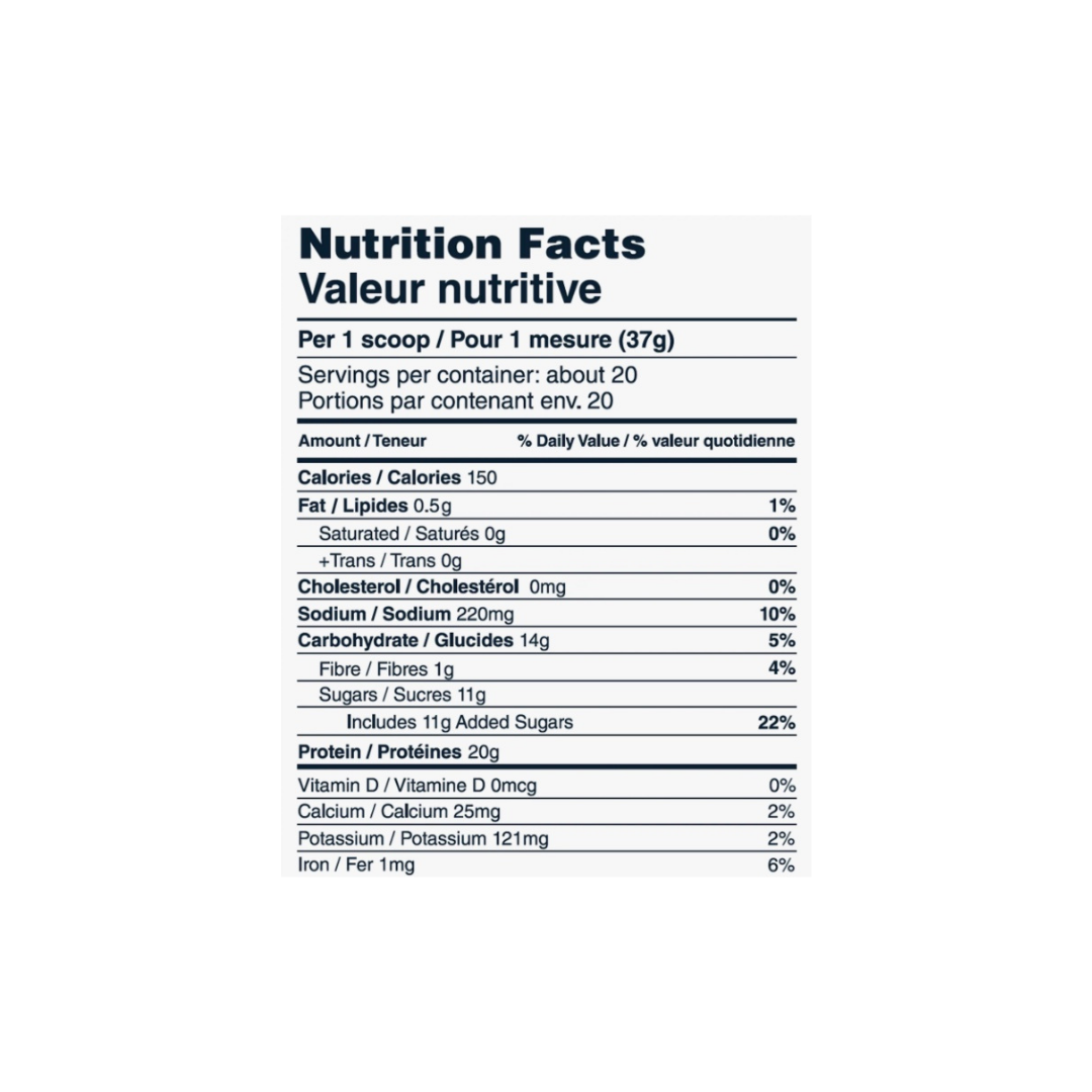 Informations nutritionnelles