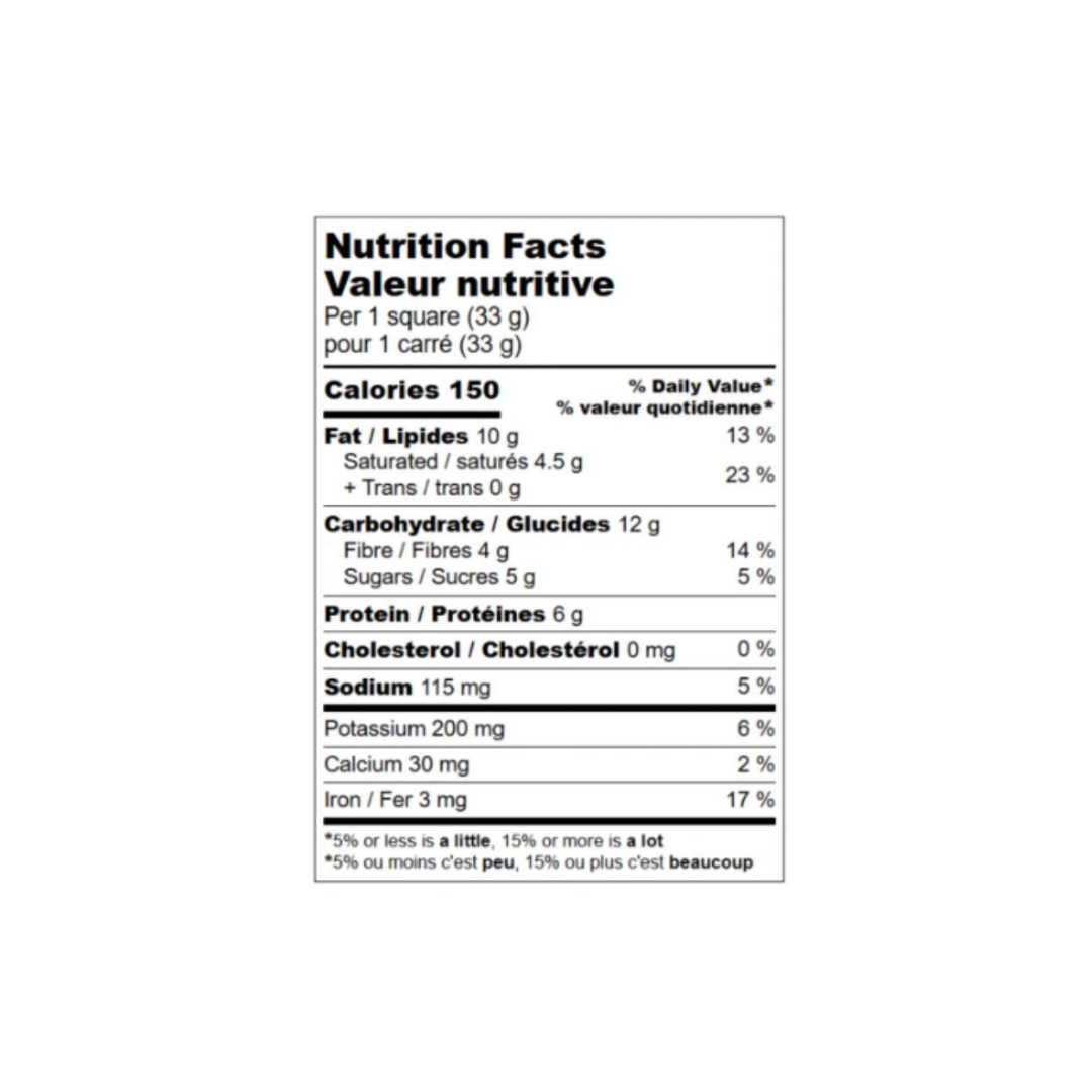 Informations nutritionnelles