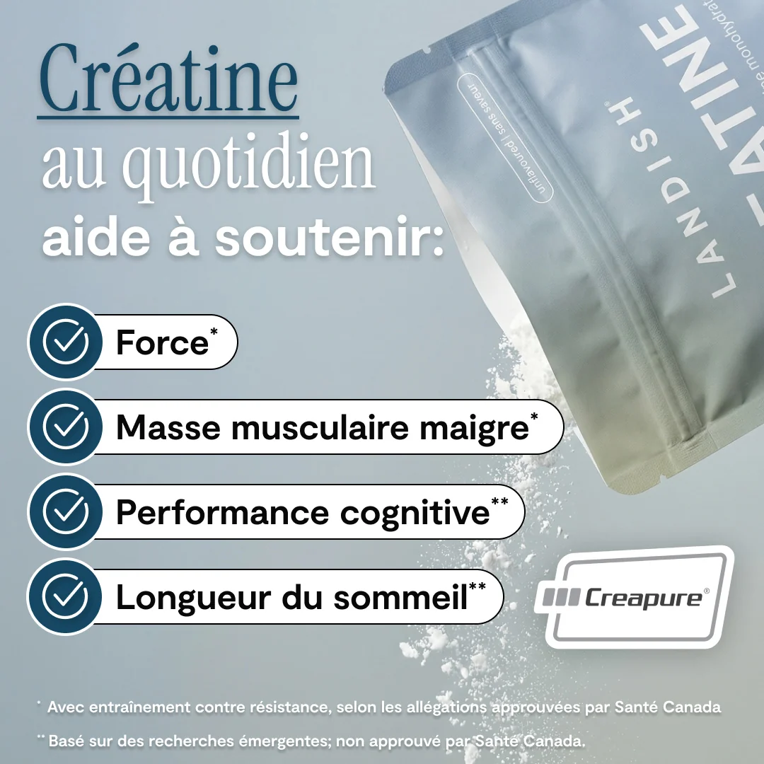 LANDISH - Créatine monohydrate (200 portions)
