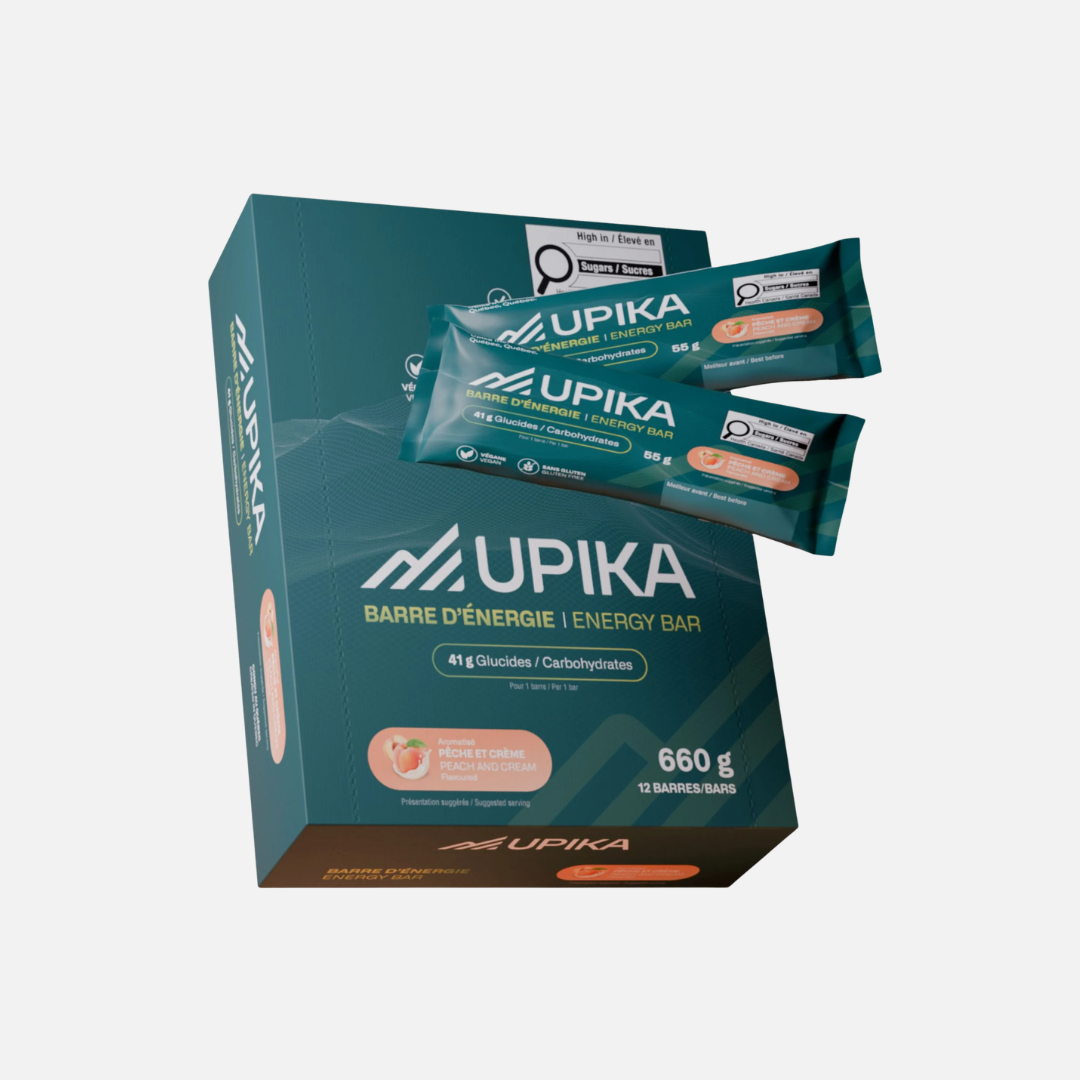 UPIKA - Barre d'énergie Pêche et Crème