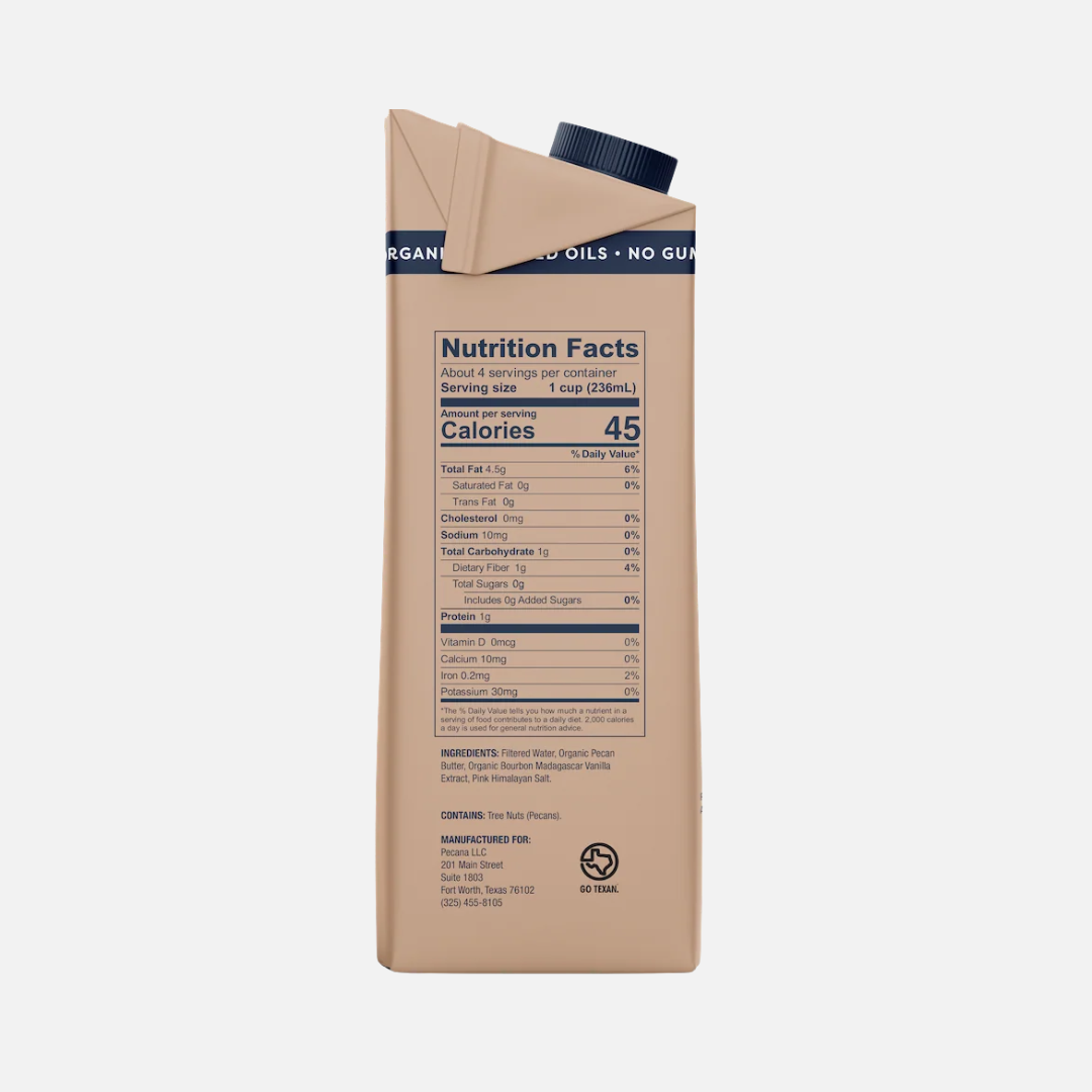 PECANA - Boisson de Pacanes Non Sucrée Biologique