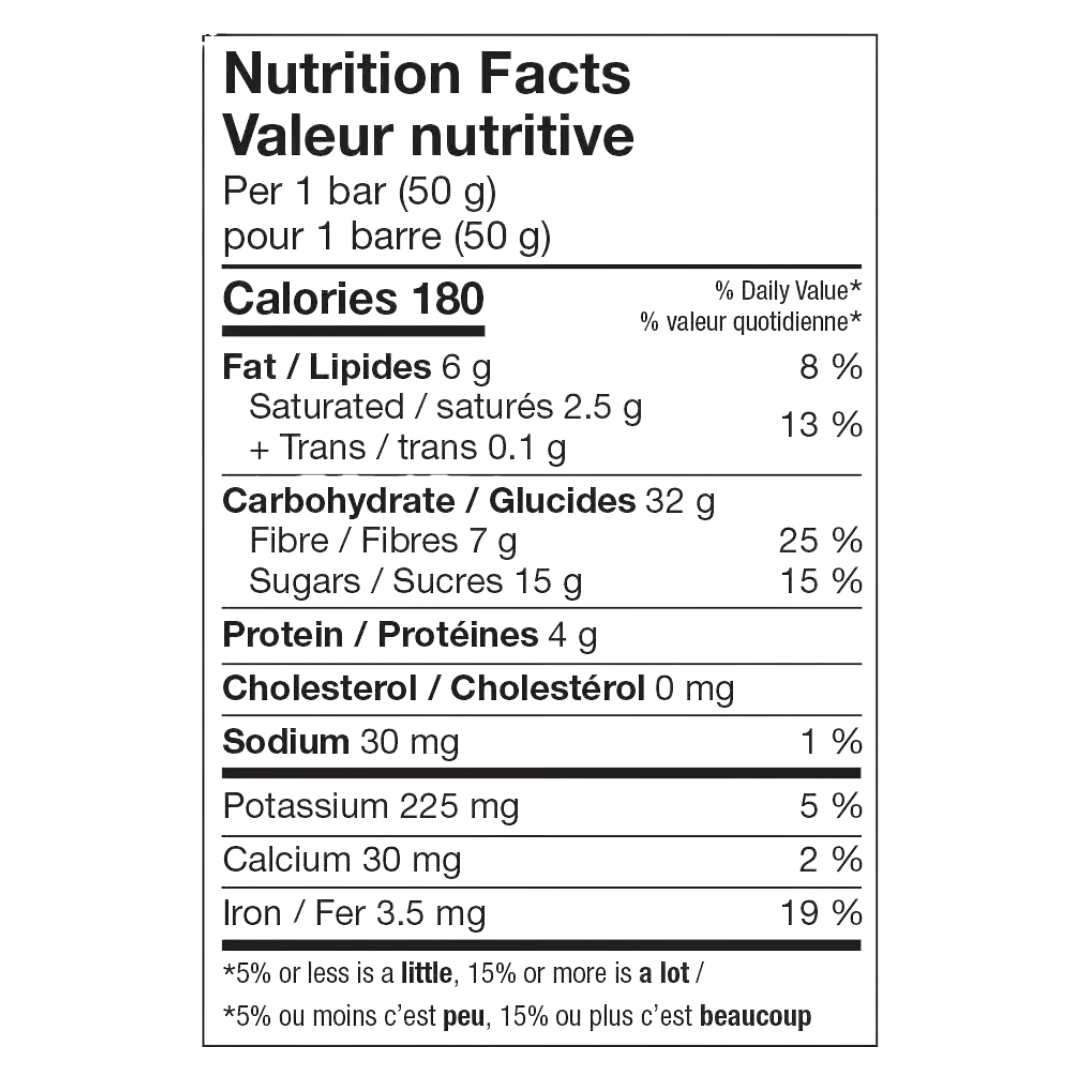 Informations nutritionnelles
