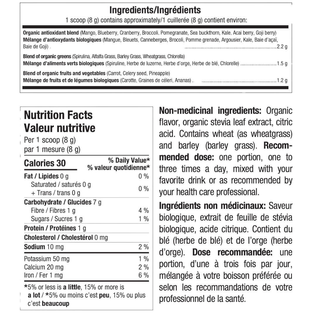 Informations nutritionnelles