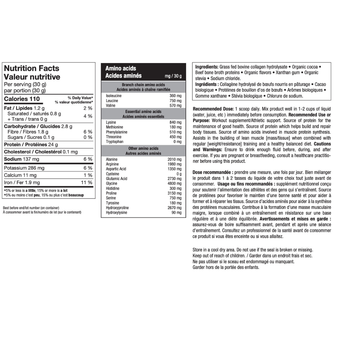 Informations nutritionnelles