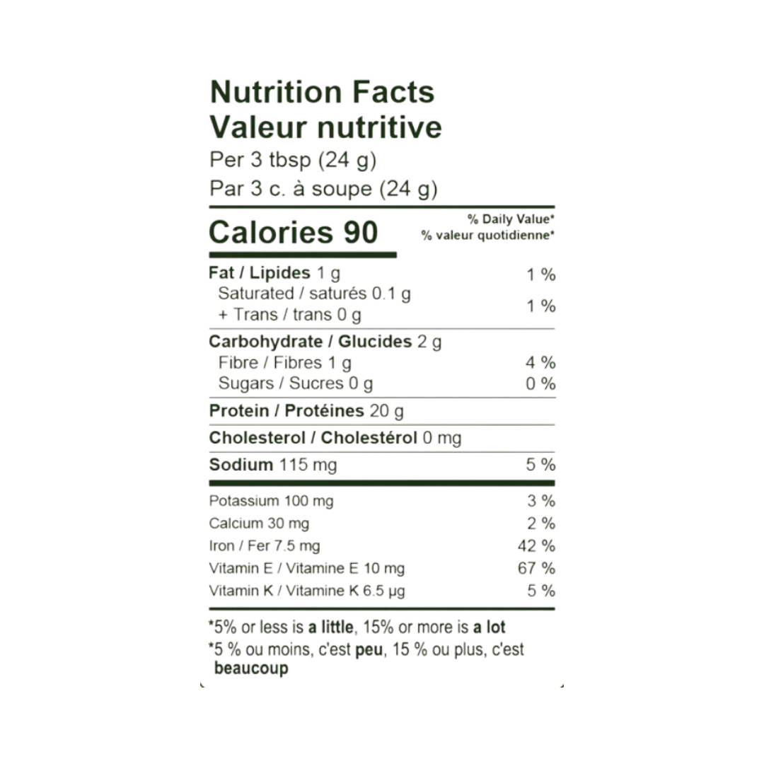 Informations nutritionnelles