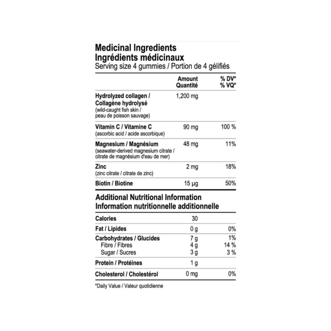 Informations nutritionnelles