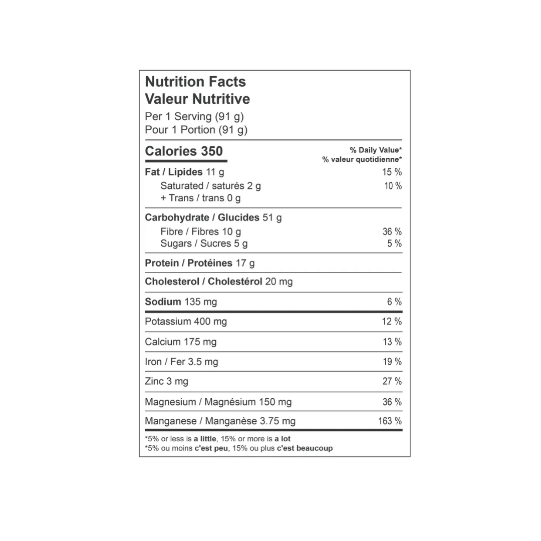 Informations nutritionnelles