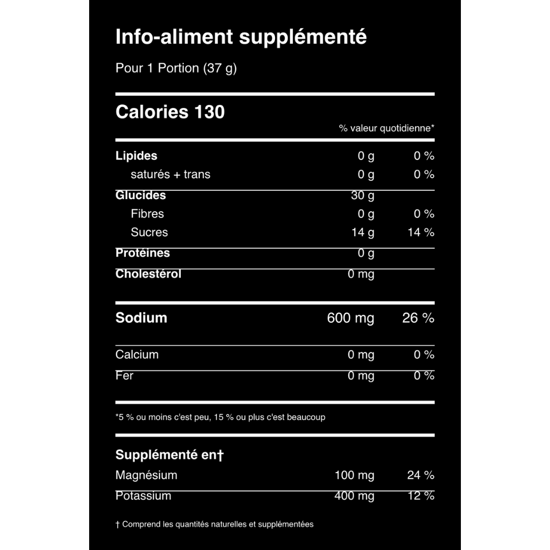 Informations nutritionnelles