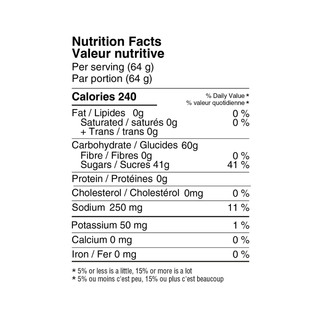 Informations nutritionnelles