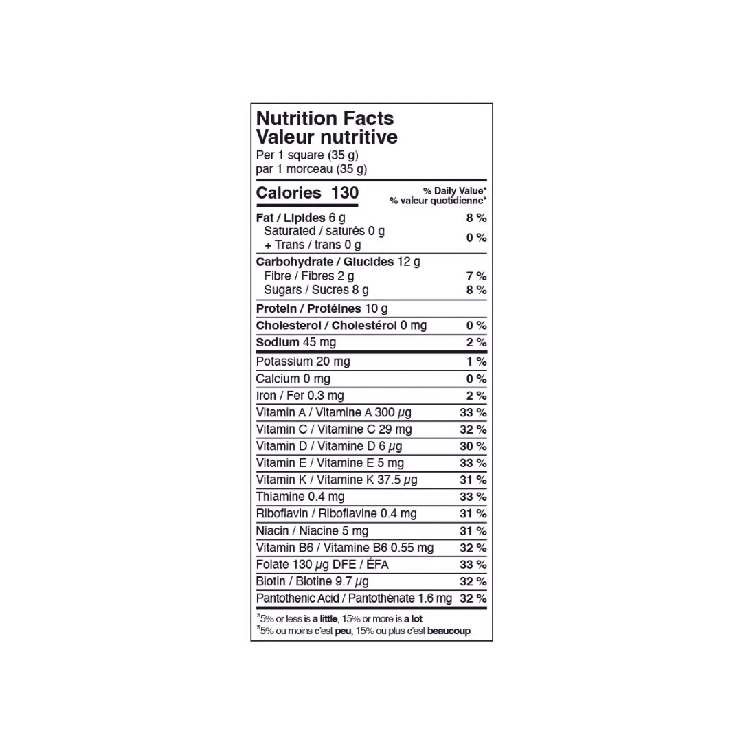 Informations nutritionnelles