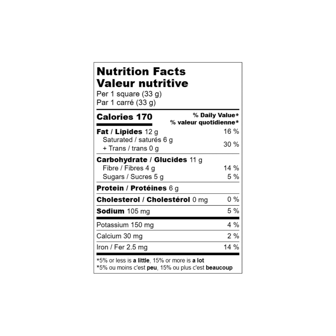 Informations nutritionnelles