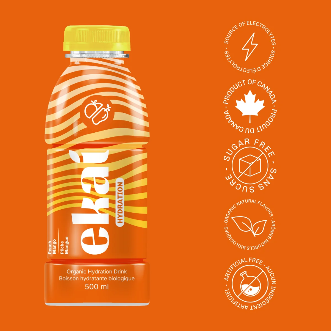 EKAI Boisson d'Hydratation Biologique - Pêche Mangue