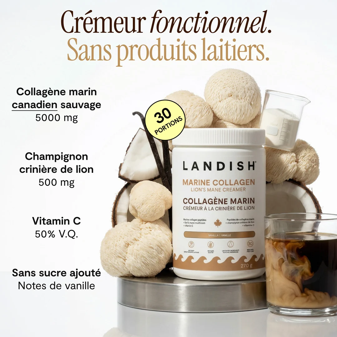 LANDISH - Collagène marin crémeur à café