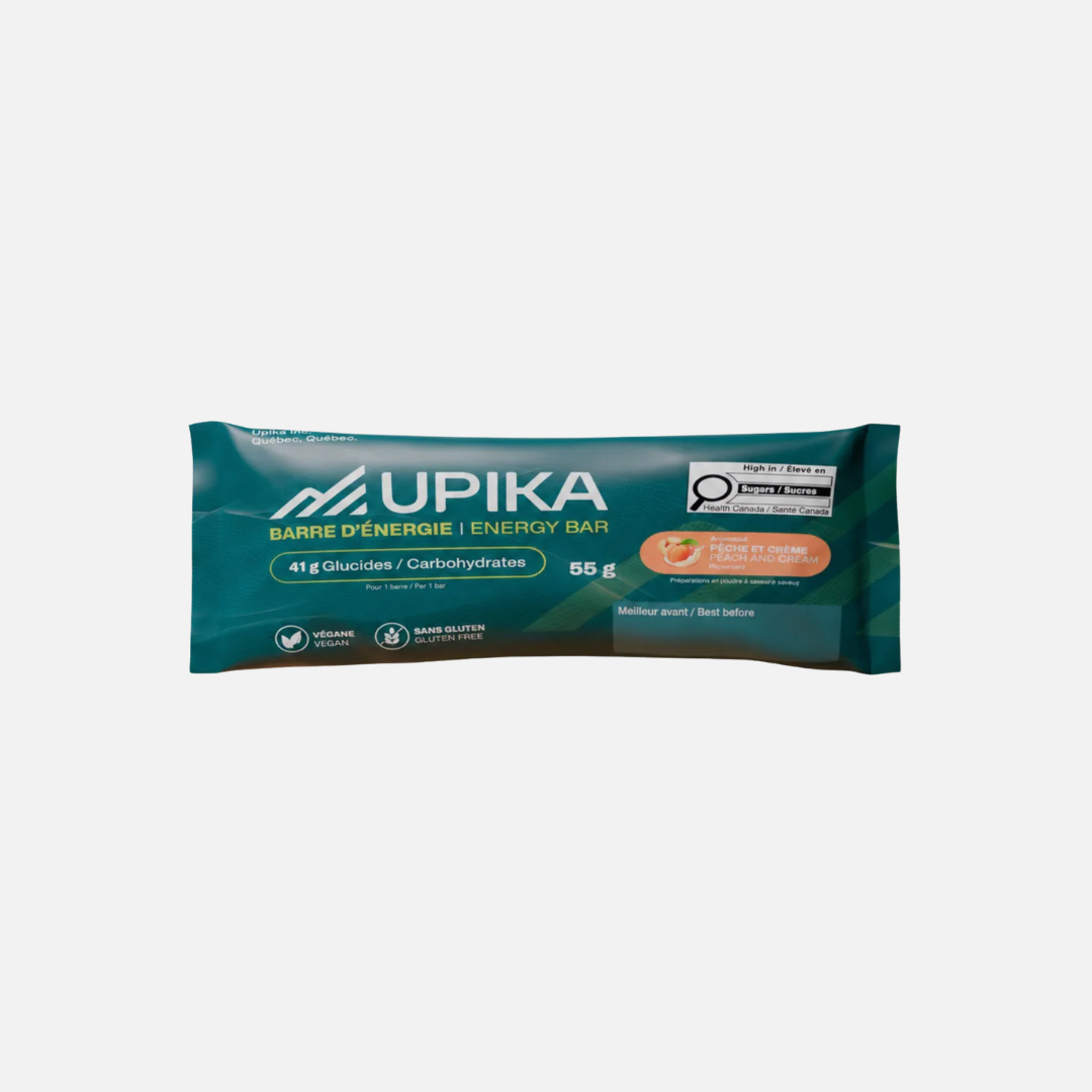 UPIKA - Barre d'énergie Pêche et Crème